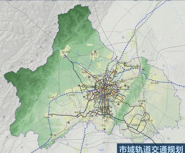 青白江有望通地铁了!快来看成都地铁36号线实时规划!