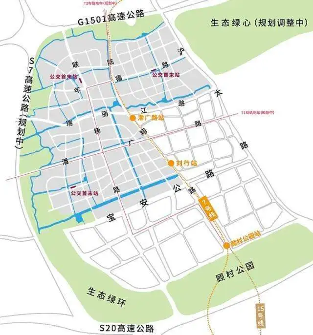 •规划•将覆盖刘行,顾村,美兰湖三大区域
