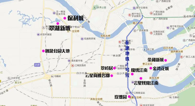 5月江南区热门楼盘 跟着地图走一趟