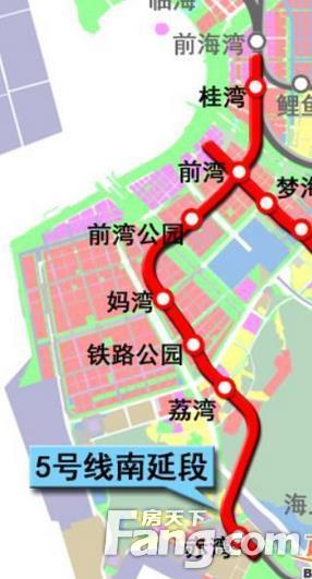 深圳地铁5号线最新线路图(南延线)