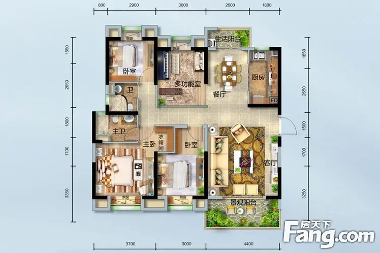 孝感碧桂园城市之光103-272㎡户型图品鉴(多图)