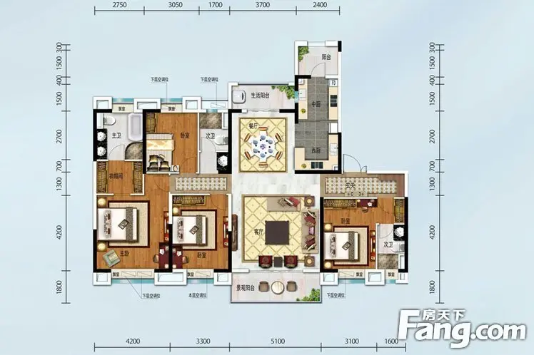 孝感碧桂园城市之光103-272㎡户型图品鉴(多图)