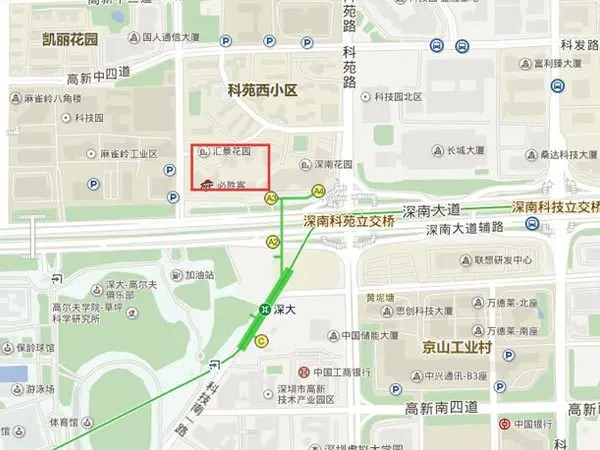 汇景豪苑地图标点图