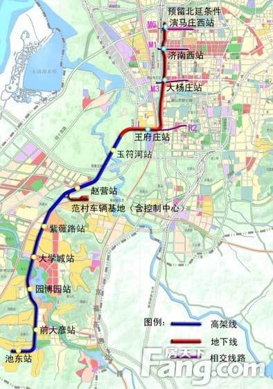 济南地铁R1号线高架段将要完成 周边楼盘房价