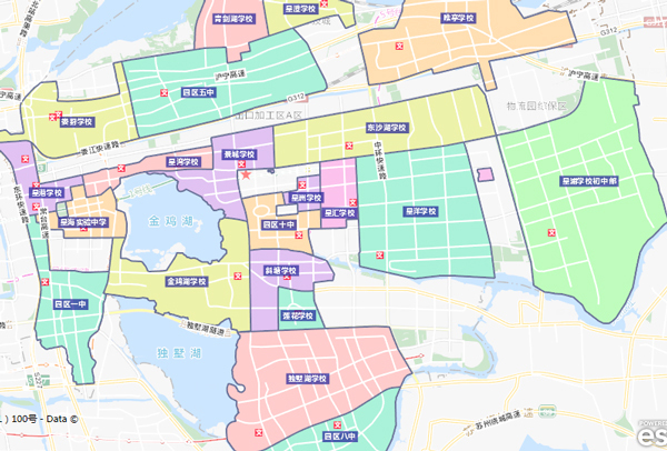 苏州工业园区位于苏州古城区,以发达的,铁路,水路及航空网与世界各