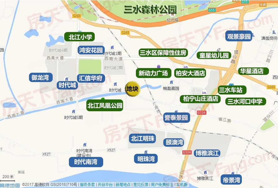 5亿元夺三水西南宅地 楼面价6355元/㎡