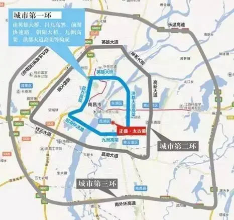 项目:昌九高速城区段改造一期,南外环高速公路,红谷隧道,天祥大道南延