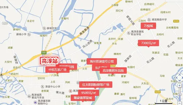 这些楼盘分别为高淳碧桂园,中宏万家广场,东方曼园,红太阳财智广场