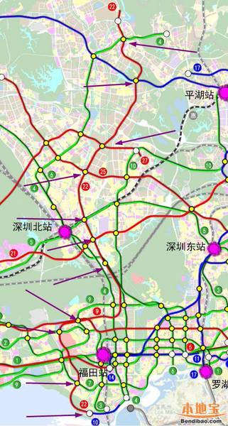 龙华新爆出五条地铁的规划 深圳地铁6号线10号线将陆续建设出来!