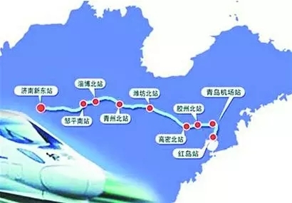 济青高铁线路图
