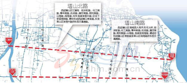 塔山北路塔山南路风险分析公告中 穿过惠安,蓁山花园等小区