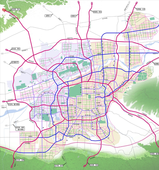 大西安都市区快速路系统规划图