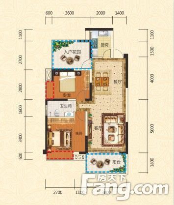 [城发翰林府]两居or三居 这个户型可以自由切换-株洲新房网-房天下