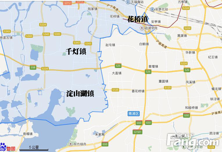 淀山湖镇与上海青浦区接壤,上海轨交17号线通车到青浦区,然后从青浦图片