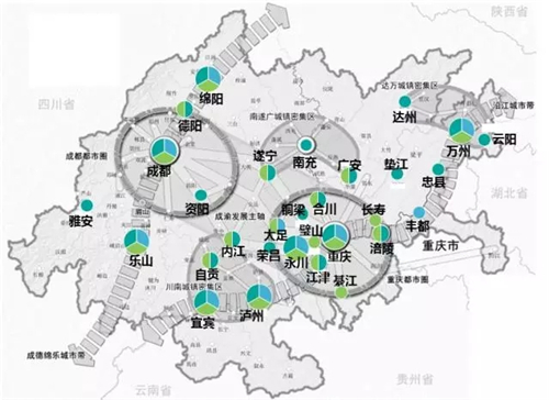 且看"双子星独大" 成渝城市群何时走向产业联动?-地产资讯-房天下产业网