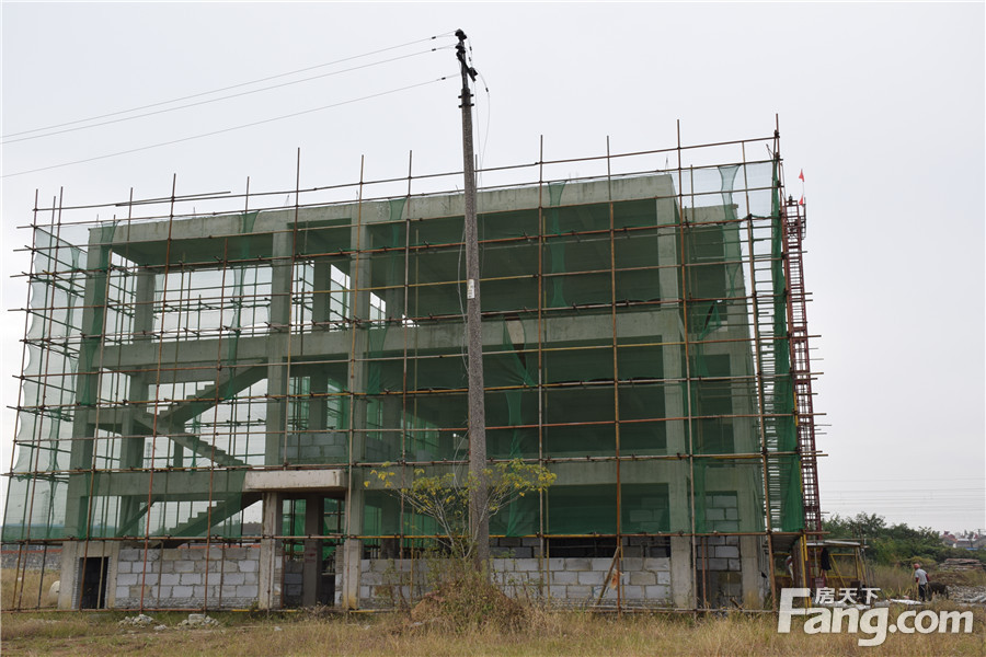 10月工程进度：博大·君悦湾绿化正在建设中
