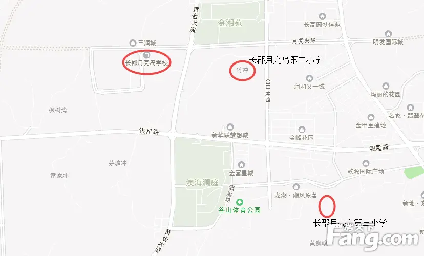 长郡月亮岛学校有三小了 哪些在你家门口呢