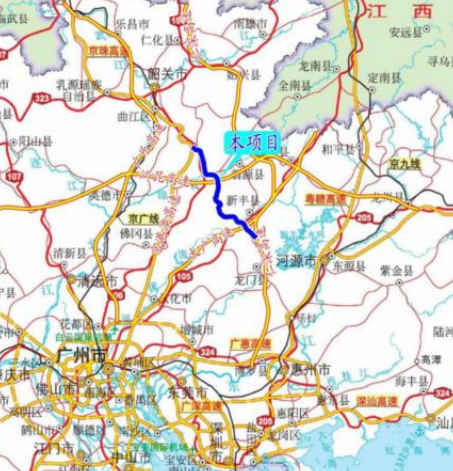 翁源至新丰高速公路明年1月开工