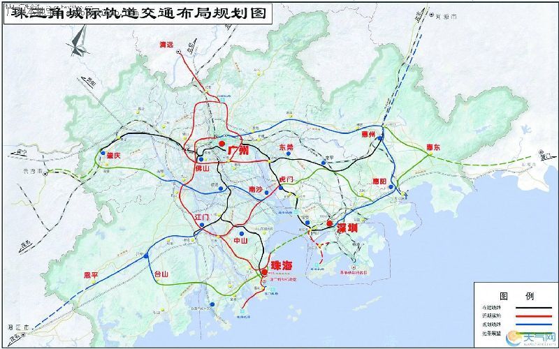 其中深珠城轨将穿过西丽高铁站并向西延伸,或可能延伸至汕尾方向