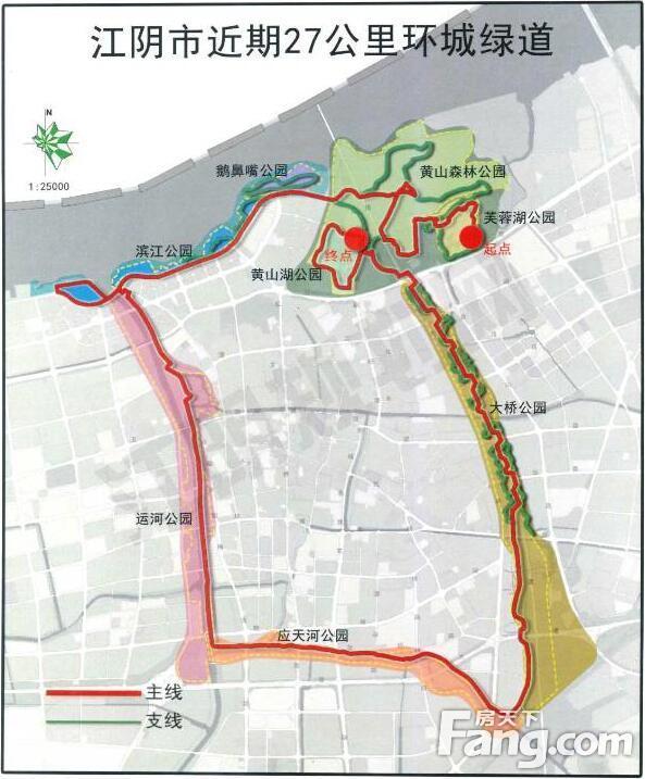 一条近30公里的城市绿道即将动工,江阴人出门就是公园的日子要来了