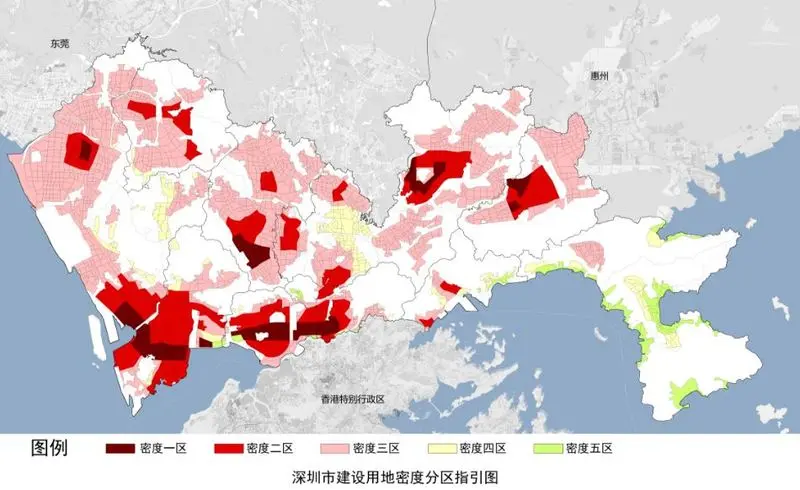 深圳出台了一个新的修订第4章密度分区与容积率草案公示