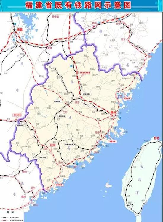 福建省中长期铁路网 规划:建议规划5条高速铁路线路