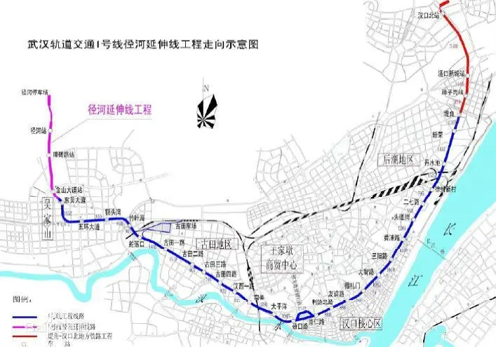 26公里设汉西一路站,古田四路站,古田三路站,古田二路站,古田一路站