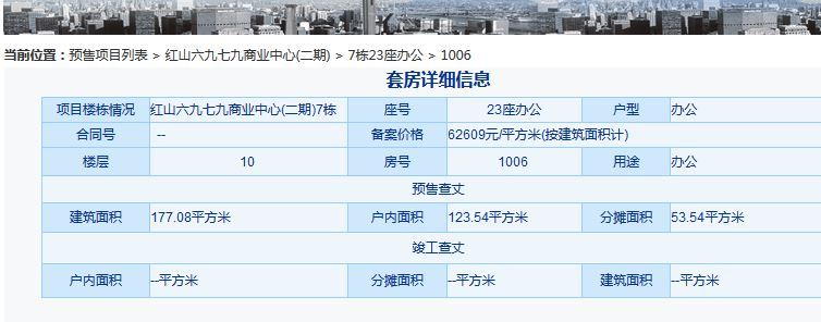 深圳的红山6979在12月近期又砸入二期的备案 240套的办公房源