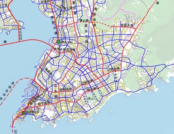 青岛未来几年交通大规划 4条快速路|预留4条隧道