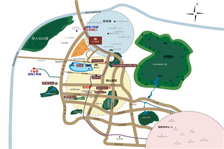 永实·御湖尚城地处贵阳市白云区,位于中环路与七一路的交汇处图片
