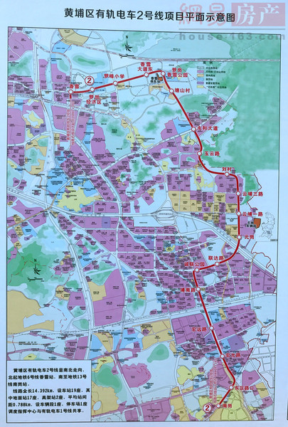 广州黄埔一带将有条新有轨电车黄埔区有轨电车1号线曝光了