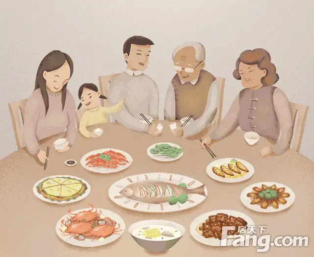 那份向往与家人团聚的渴求 过年回家,不仅是家人的团圆 更是舌尖上的