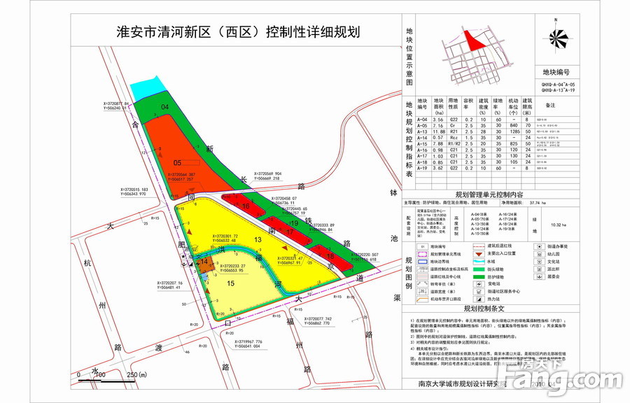 淮安 城区局部地块控制性详细规划修改草案公告