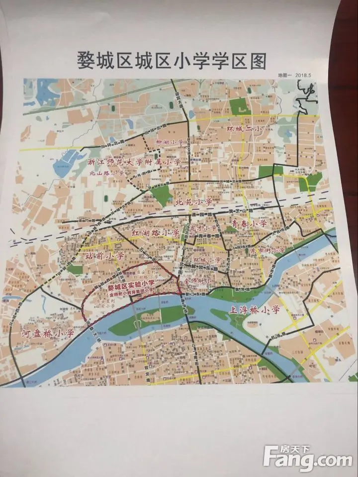 刚刚!金华市区2018年学区划分图出炉