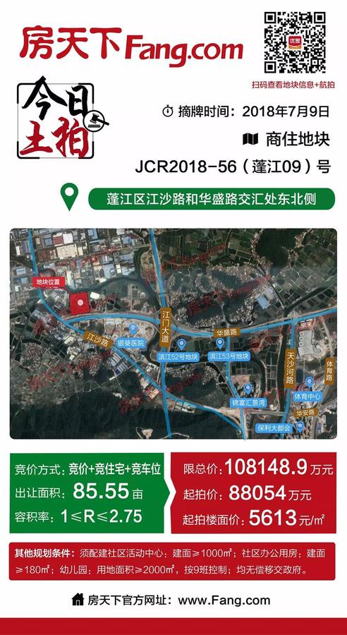 滨江新区再推84.6亩商住地 片区热盘逐个看
