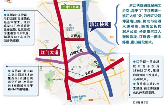 滨江快线前期工作加快推进 主城区将形成双环快速化路