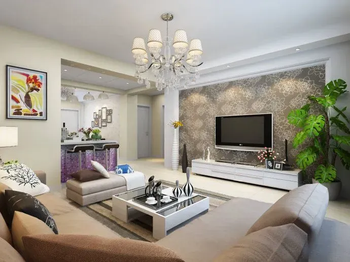 准新人牵手装现代简约3室2厅 温馨浪漫吧台显情调-家居快讯-上海搜房装修家居网