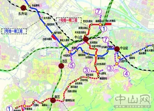 【中山】城建 :中山轨道交通规划出炉 你家附近有设站吗?