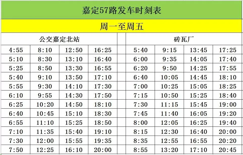 嘉定57路公交车路线图,嘉定55路公交车路线图 嘉定这6条公交线路即将调整走向延长首末班车时间