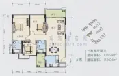 桃源居户型6栋 3室2厅2卫