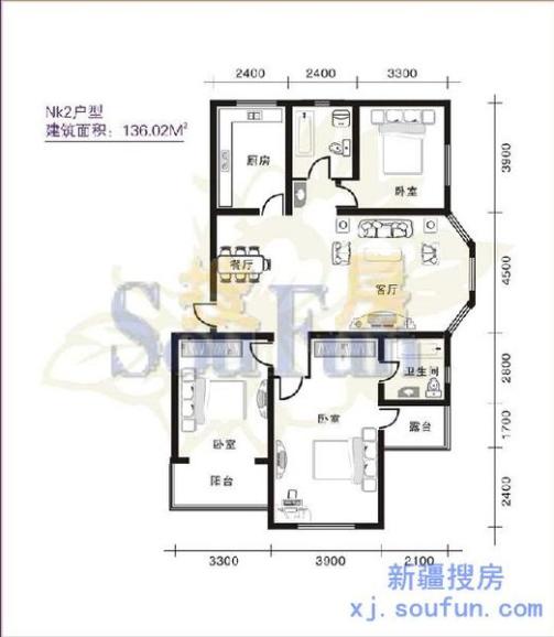 国秀家园户型-乌鲁木齐房天下