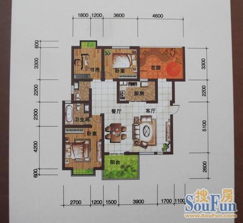 辰兴优山美郡户型图_房型图_平面布置图 - 辰兴优山美