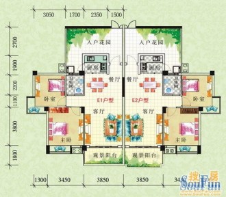 凤岭春天户型图-南宁搜房网