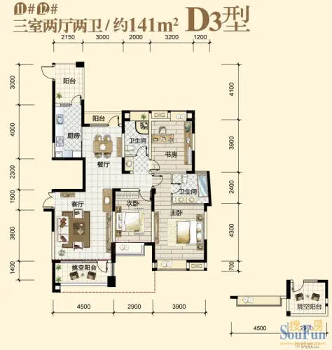 润泽大院户型图