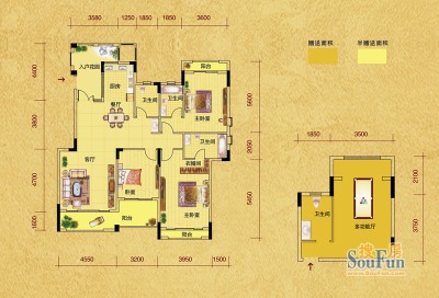 中建芙蓉和苑户型图-长沙搜房网