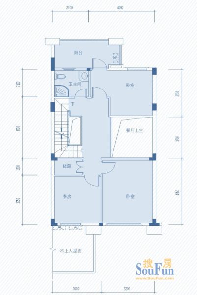 卓越东部蔚蓝海岸别墅户型图