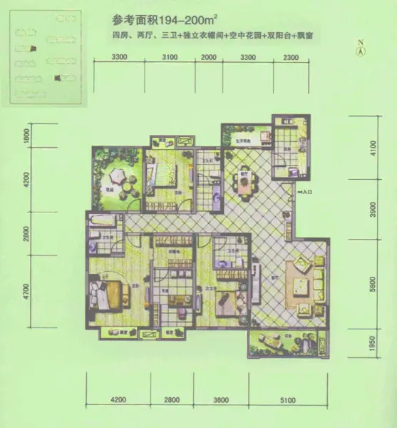 中国铁建梧桐苑户型图