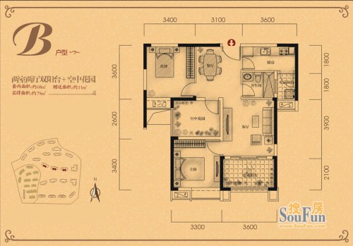 鹏润半山华府户型图