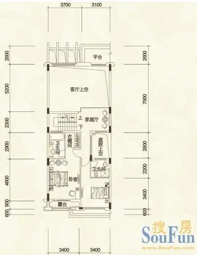 蓝山锦湾别墅户型-东莞房天下