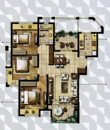 绿地新里紫峰公馆户型图